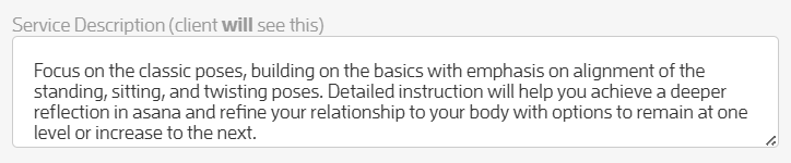 Session, Class or Appointment Profile: Things to know — screenshot 6