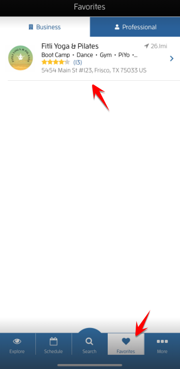 iOs App: How Can I Leave a Review for a Business/Instructor? — screenshot 5