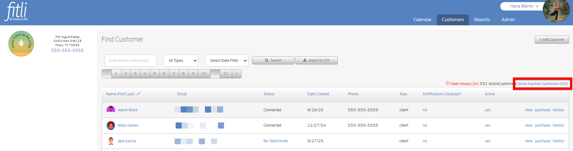 Can I set customers to be inactive or remove them from my list? — screenshot 4
