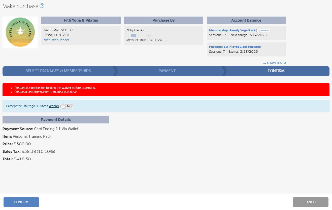 Waiver Configuration — screenshot 7