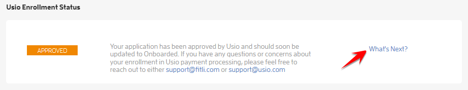 Understanding the Different Usio Enrollment Status — screenshot 4