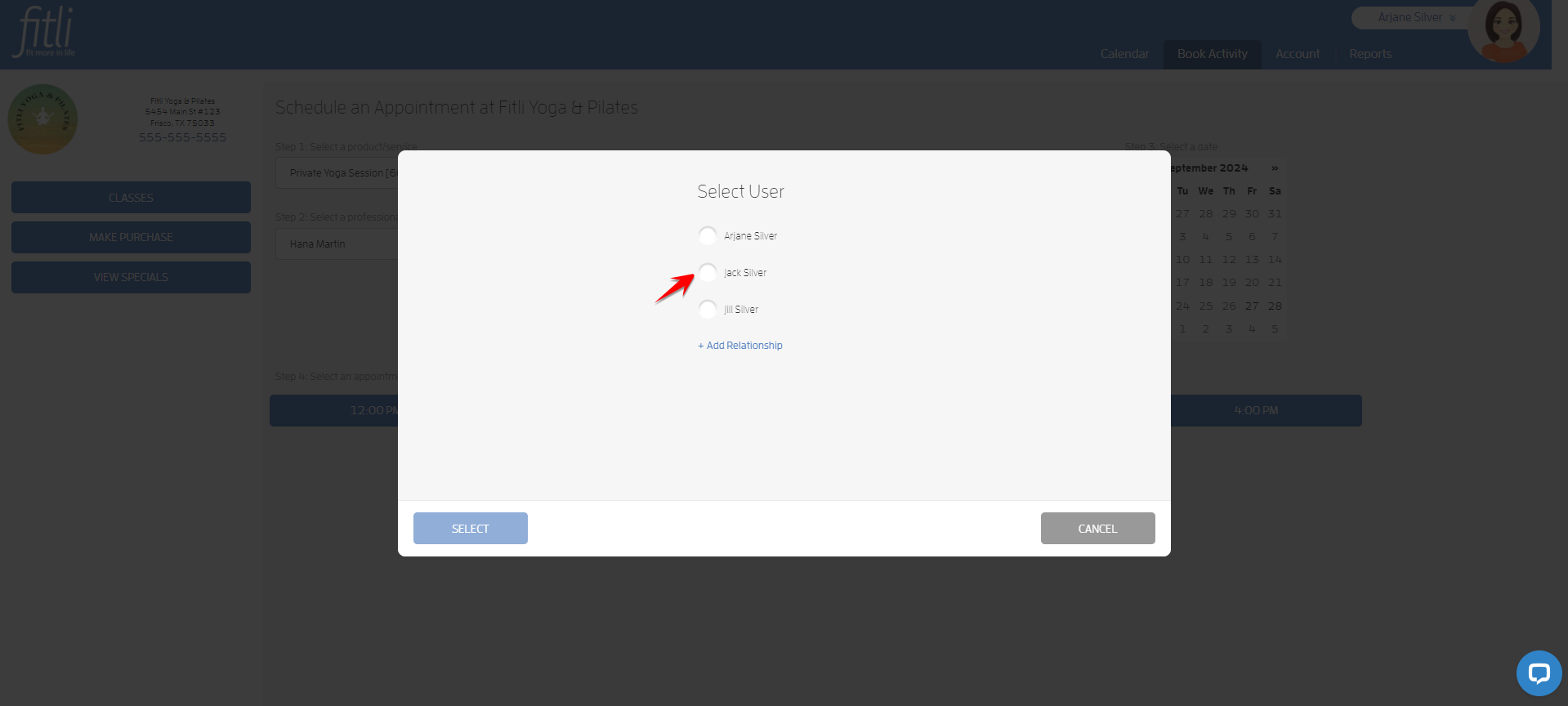 Relationships - Appointment Bookings! (Client Guide) — screenshot 3