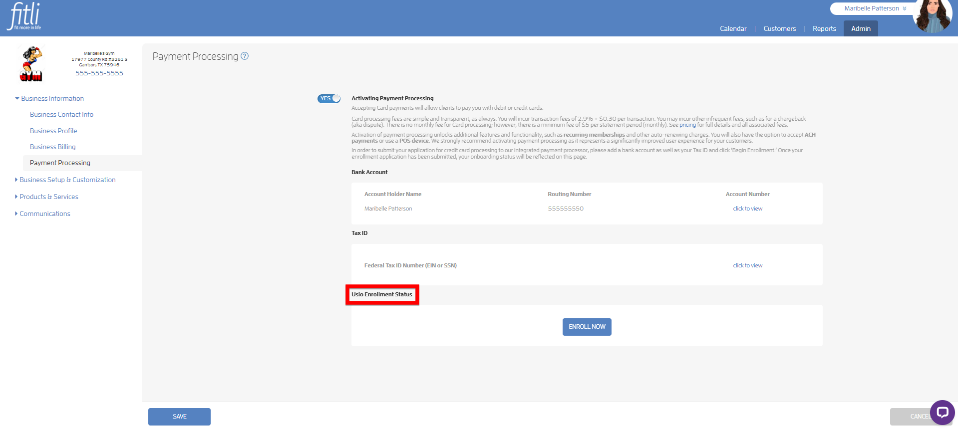 Understanding the Different Usio Enrollment Status — screenshot 3