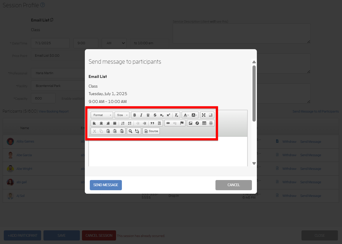 Can I send emails to all of my customers or my entire client base? — screenshot 5