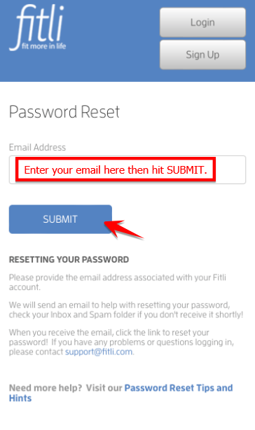 Mobile version: Need Help Logging Into Fitli? — screenshot 2