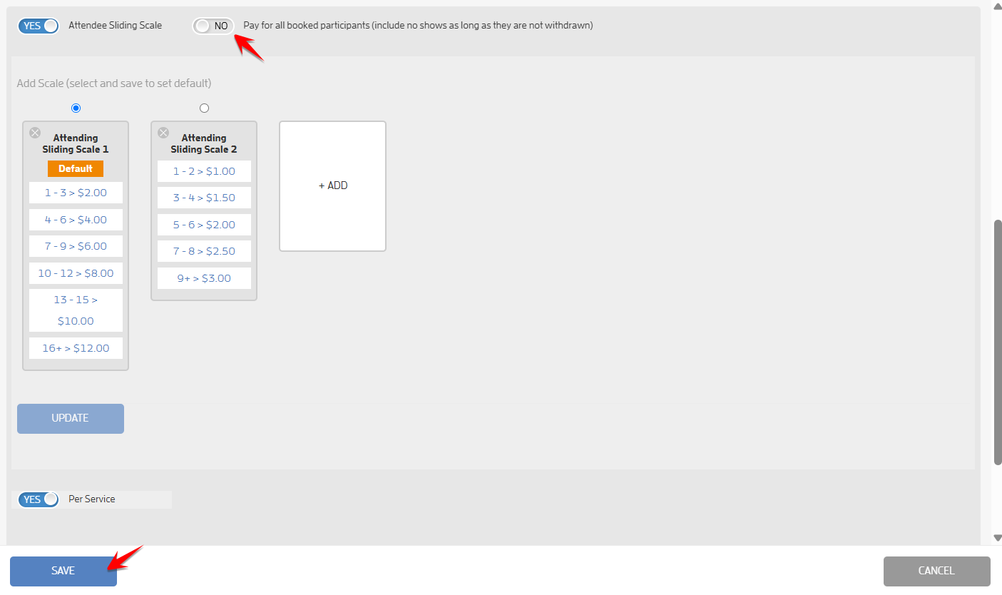 Payroll - Attendee Sliding Scale Pay Rate — screenshot 9