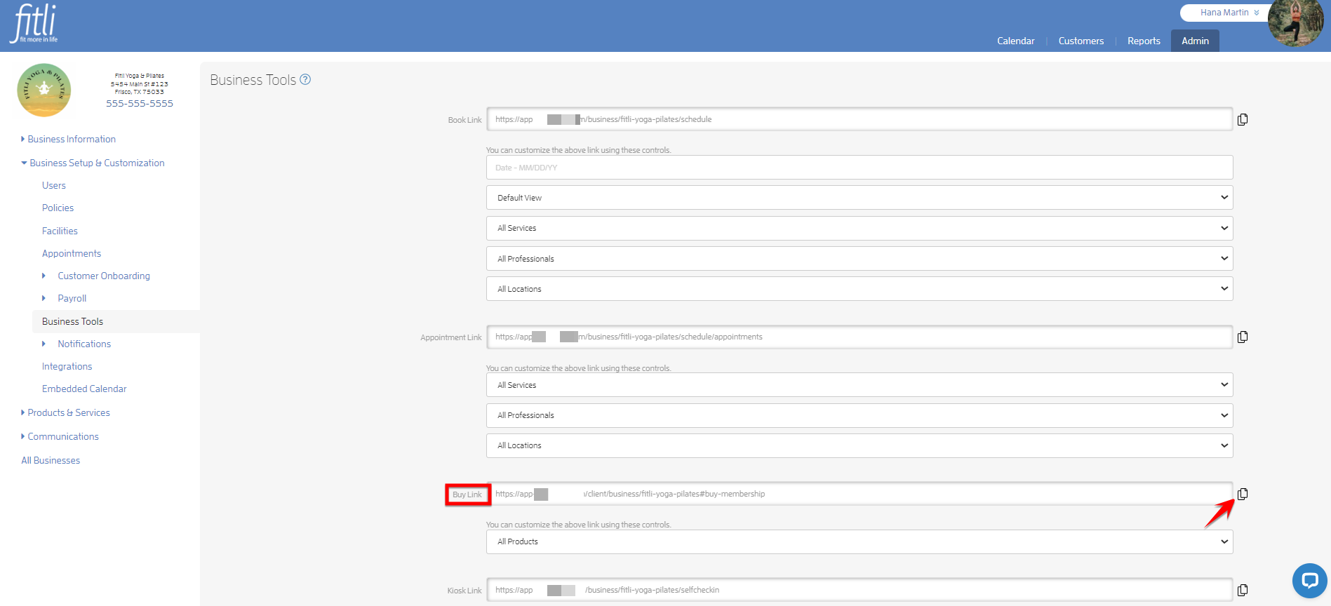 Step 1: Configuring Your Business — screenshot 8