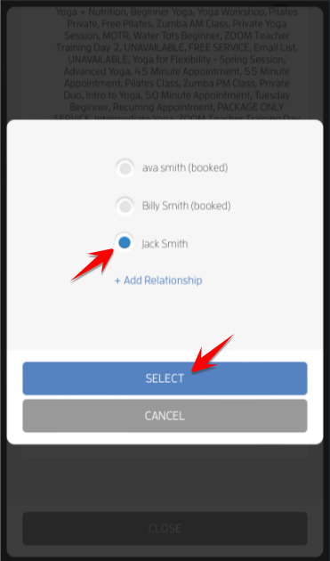 Mobile version: Relationships - Client Bookings! — screenshot 11