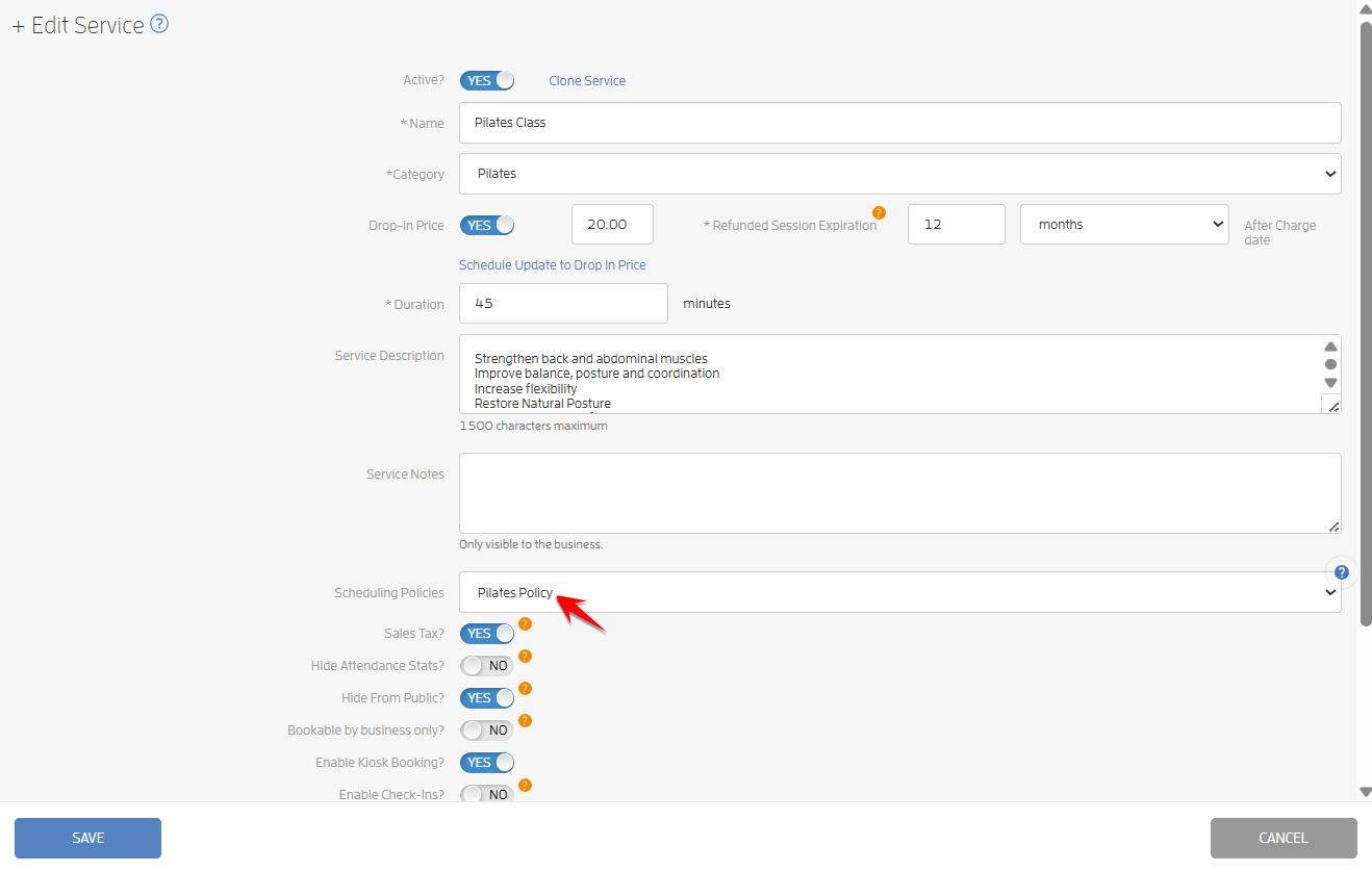 How to Set Custom Booking & Cancellation Policies by Service? — screenshot 11