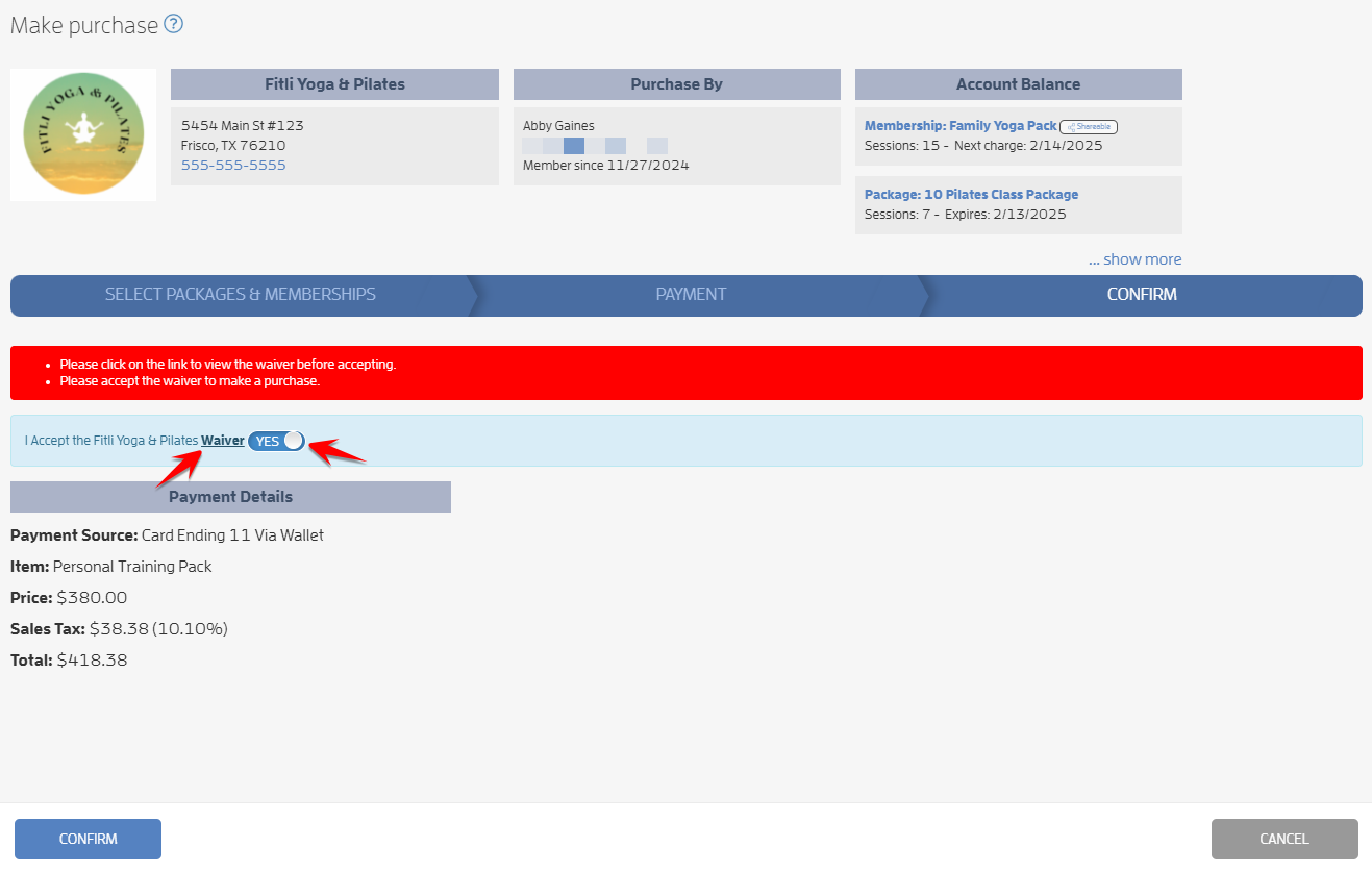 Waiver Configuration — screenshot 8