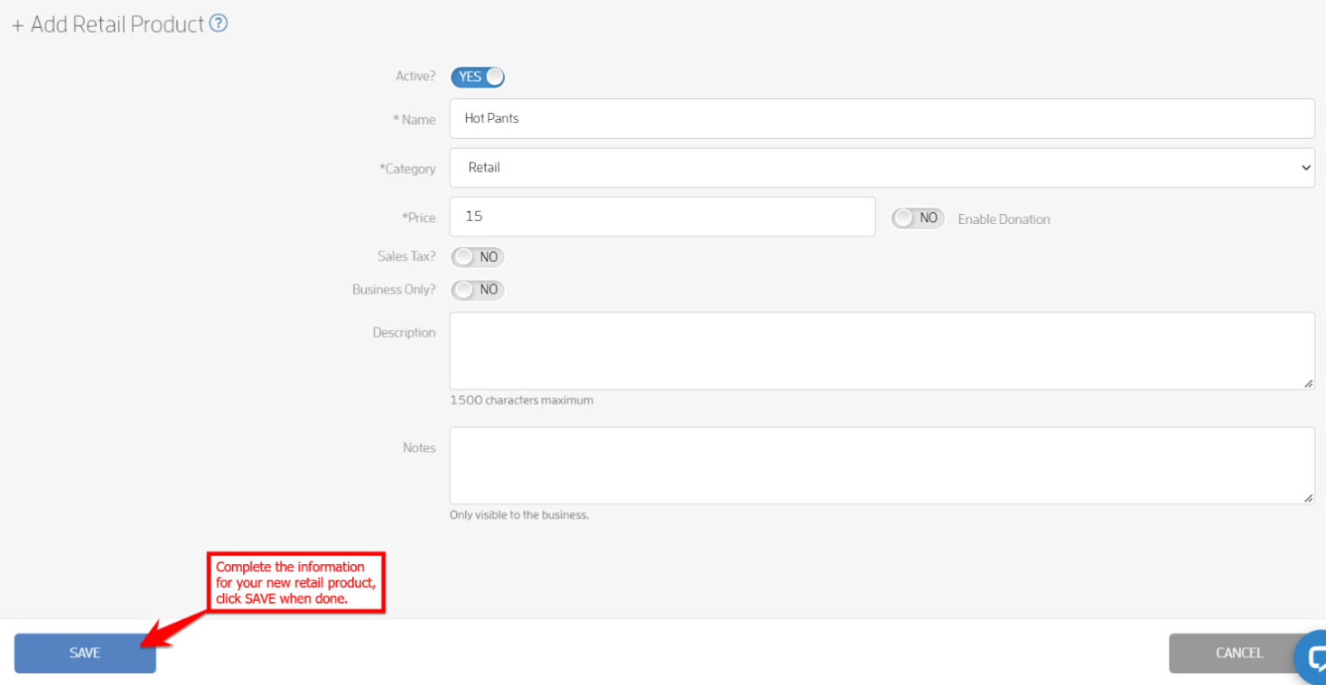 Can I sell retail products with Fitli? How do I set that up? — screenshot 4