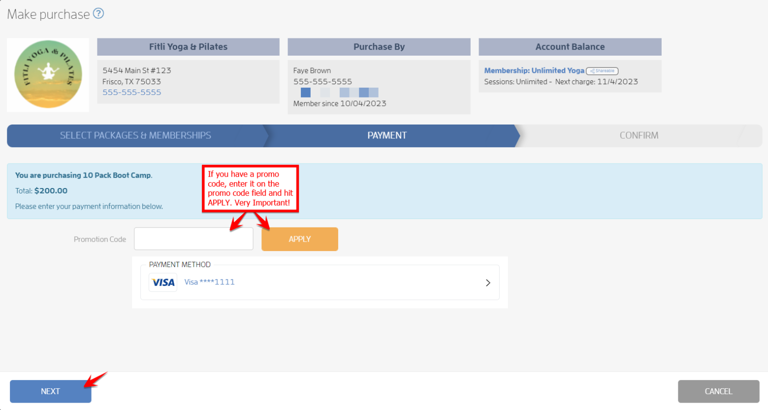 How to Complete A Payment Request From a Business — screenshot 3