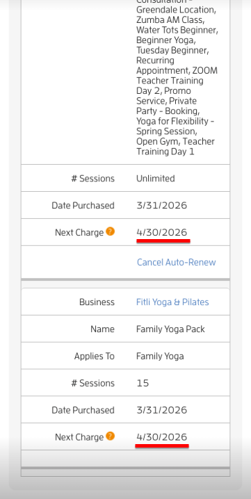 Mobile version: How can I check my Account Balance and/or my next Charge Date? — screenshot 5