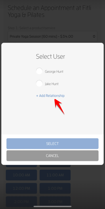 Mobile version: How to Add Relationships While Booking? — screenshot 24