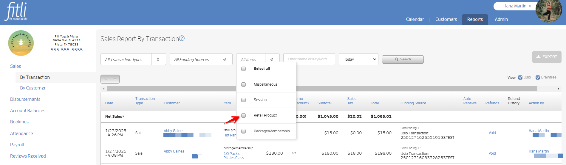 Can I sell retail products with Fitli? How do I set that up? — screenshot 11
