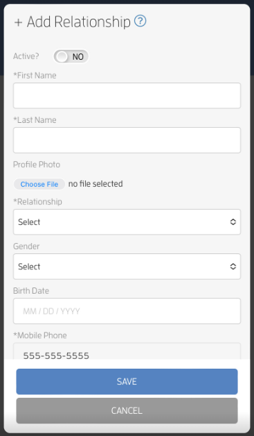 Mobile version: How to Add Relationships During Registration? — screenshot 7
