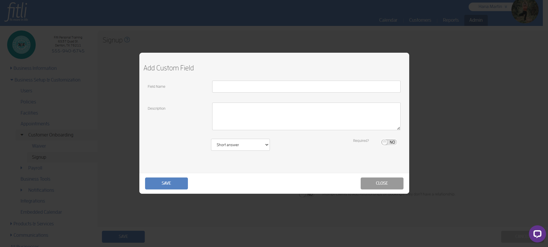 Create Custom Fields and Set Required Fields For Your Customers — screenshot 8