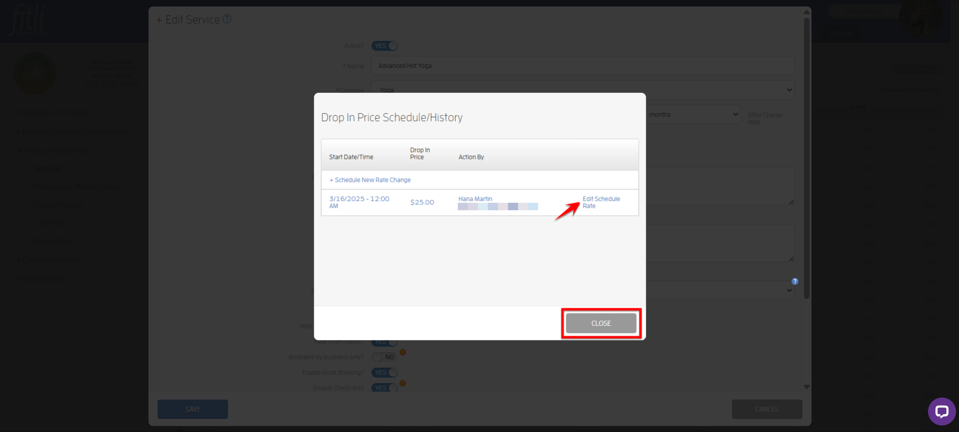 How to Schedule a Change in Drop-in Price? — screenshot 7