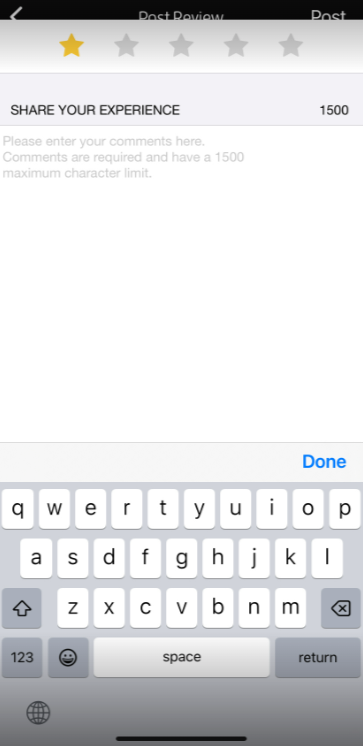 iOs App: How Can I Leave a Review for a Business/Instructor? — screenshot 15