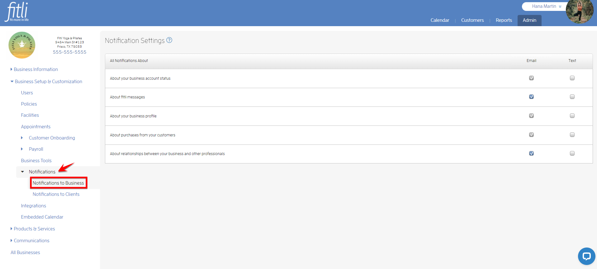Step 1: Configuring Your Business — screenshot 18