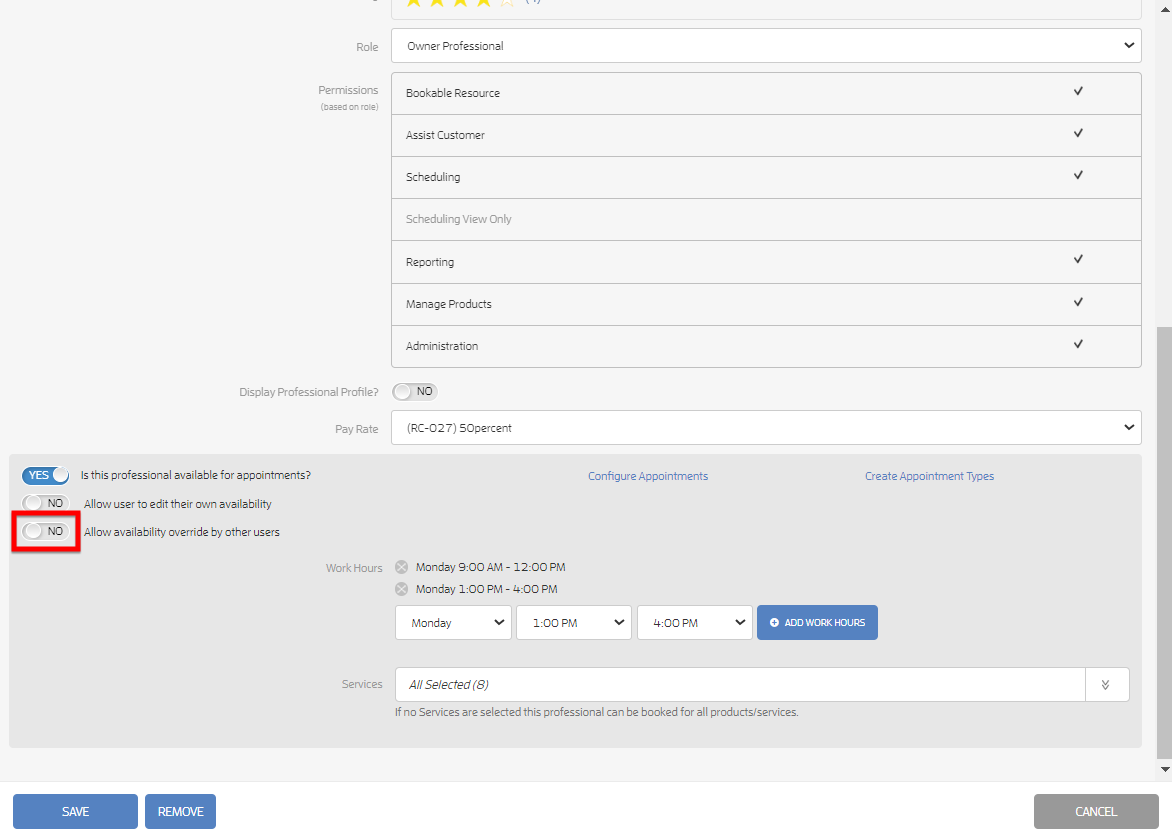 How can I adjust my appointment availability? — screenshot 9