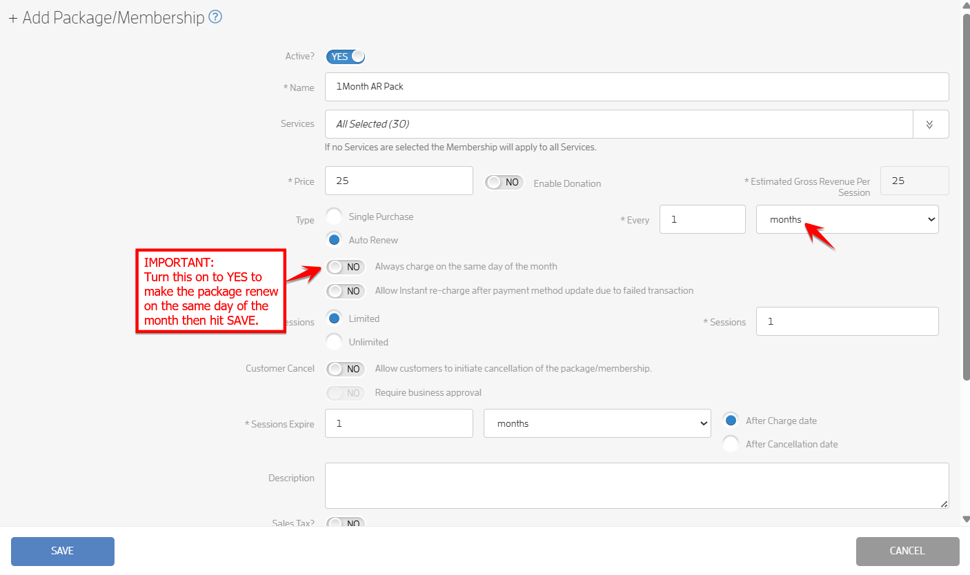 How to Make an Auto-Renewing Package Renew on the Same Day of the Month? — screenshot 7