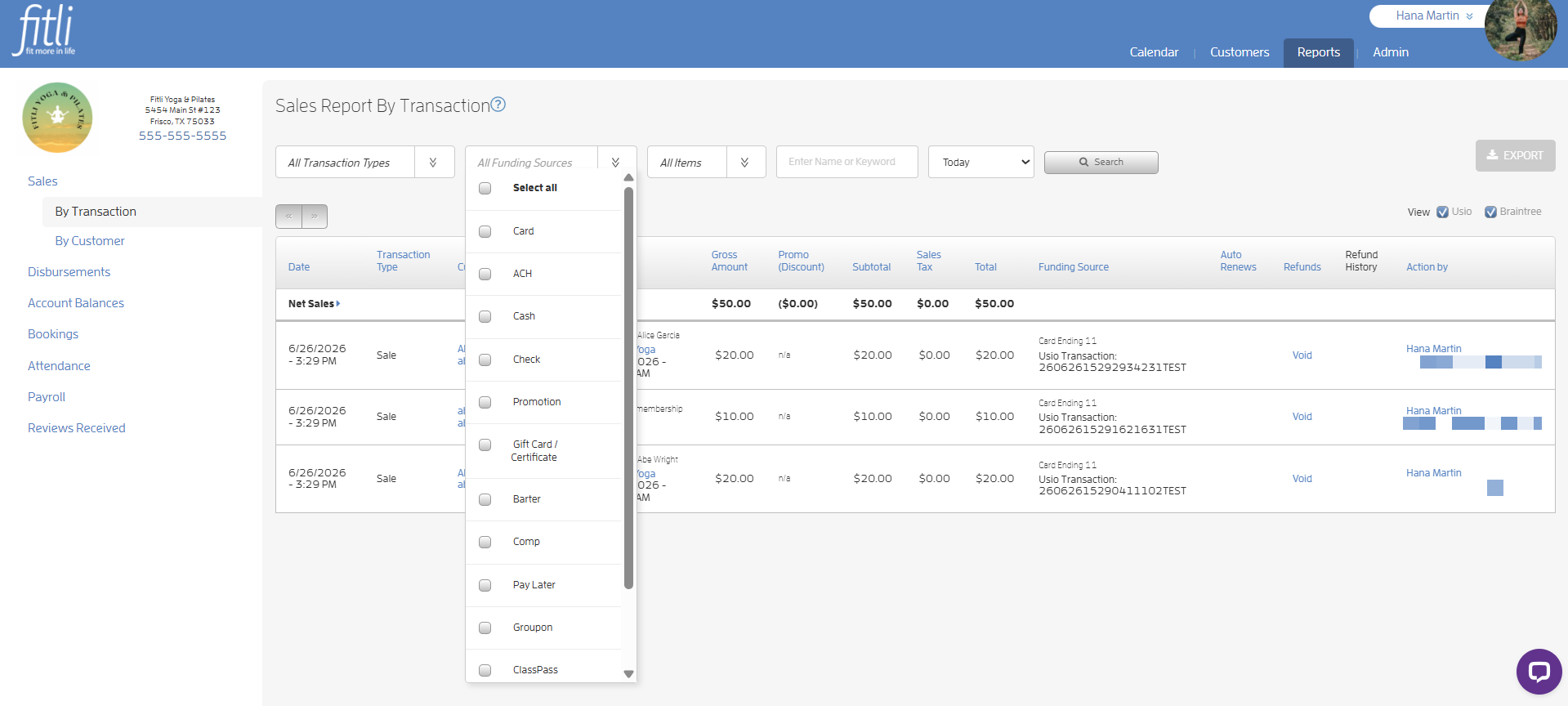 Payment Types — screenshot 2