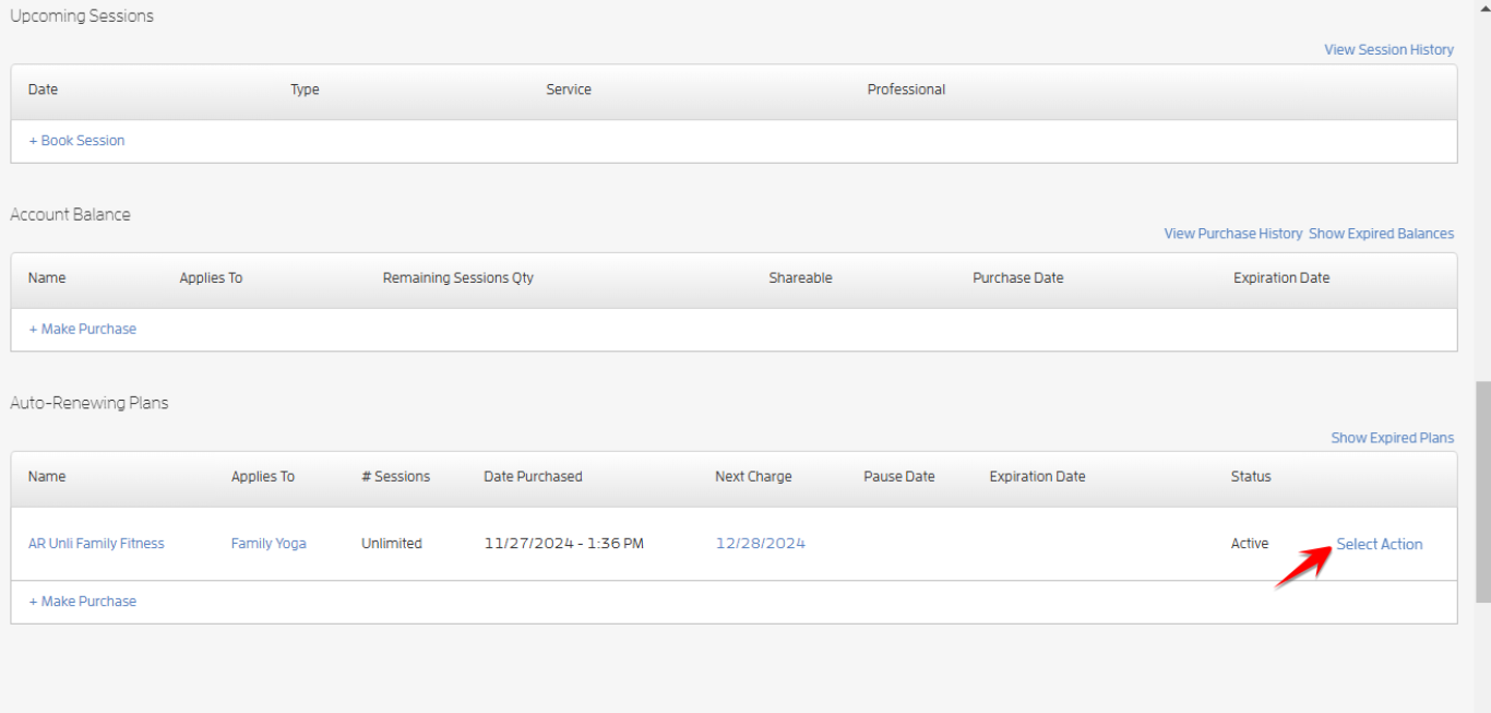 Allow your Clients to Cancel their Auto-Renewing Package/Membership — screenshot 11