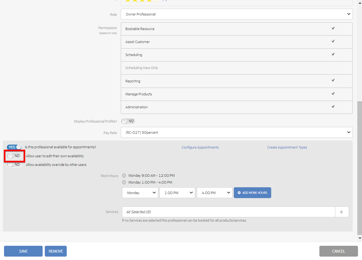 How can I adjust my appointment availability? — screenshot 8