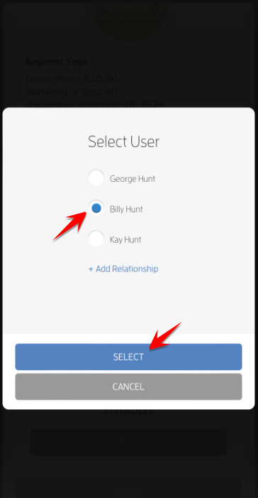 Mobile version: How to Add Relationships While Booking? — screenshot 12