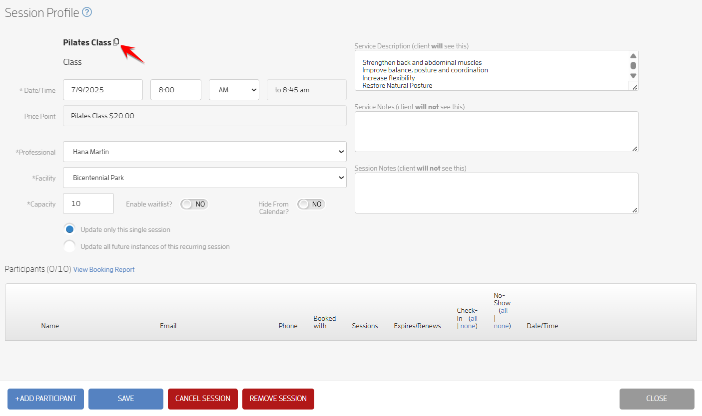 Create a Banner Message with a link for your Clients to Purchase or Book — screenshot 19