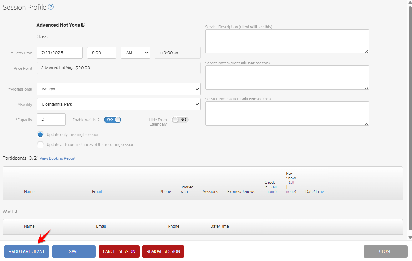 Relationships - Getting Started Guide (Step 5 - Book your Client or their Relationships) — screenshot 2