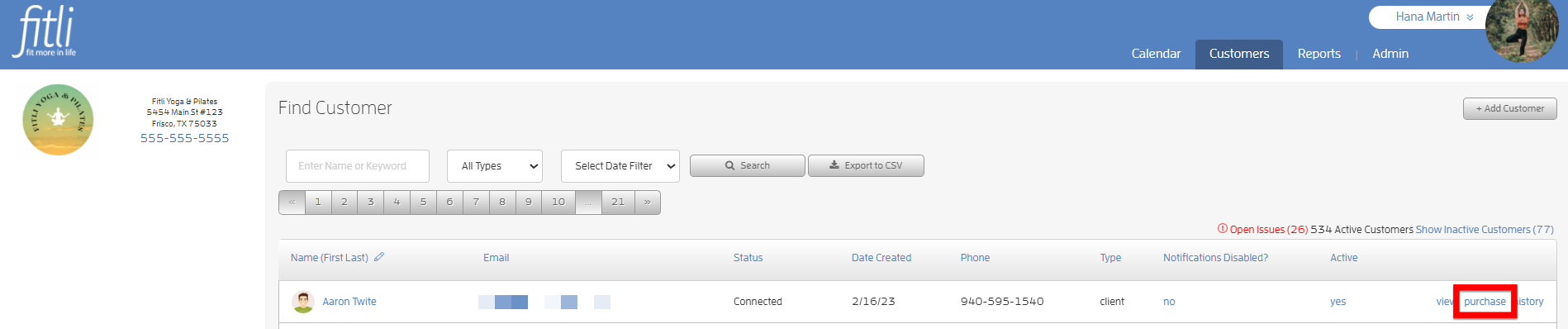 How to add sessions to a customer's account without charging them — screenshot 2