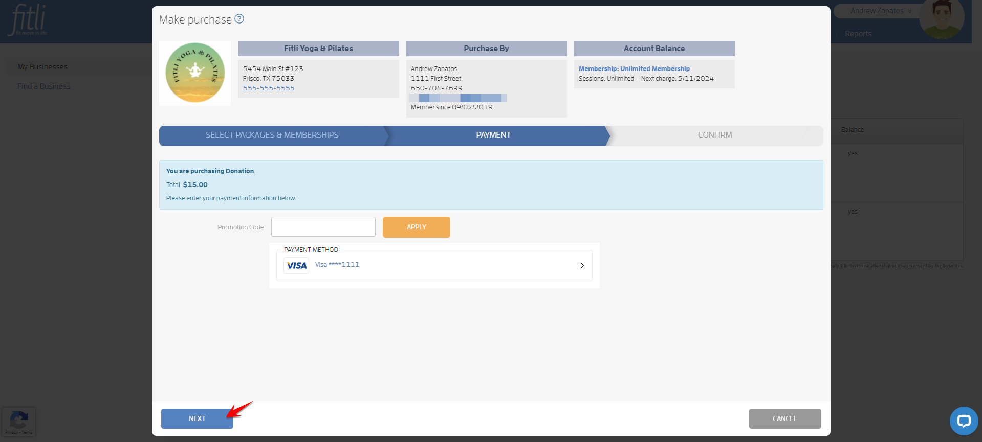I want to donate to my business' charitable cause. How can I do this? — screenshot 6