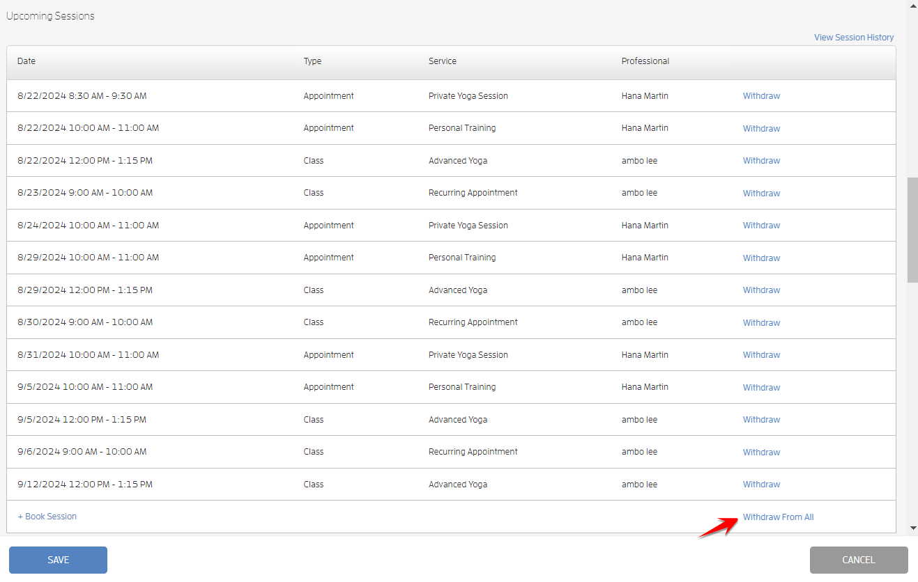 Withdraw From All Option — screenshot 3