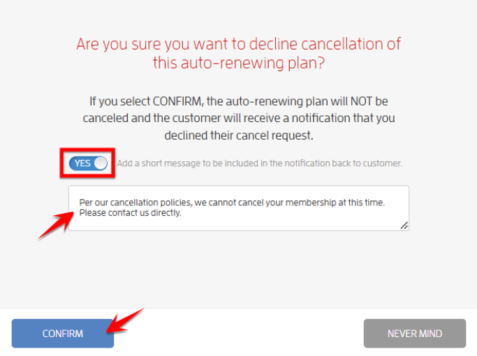 Allow your Clients to Cancel their Auto-Renewing Package/Membership — screenshot 13