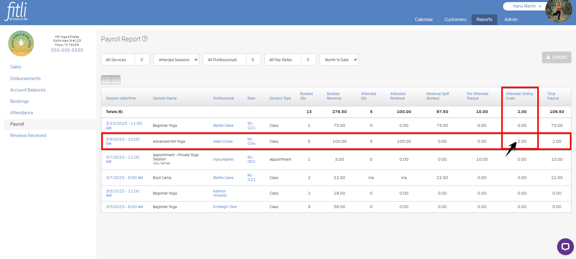 Payroll - Attendee Sliding Scale Pay Rate — screenshot 19