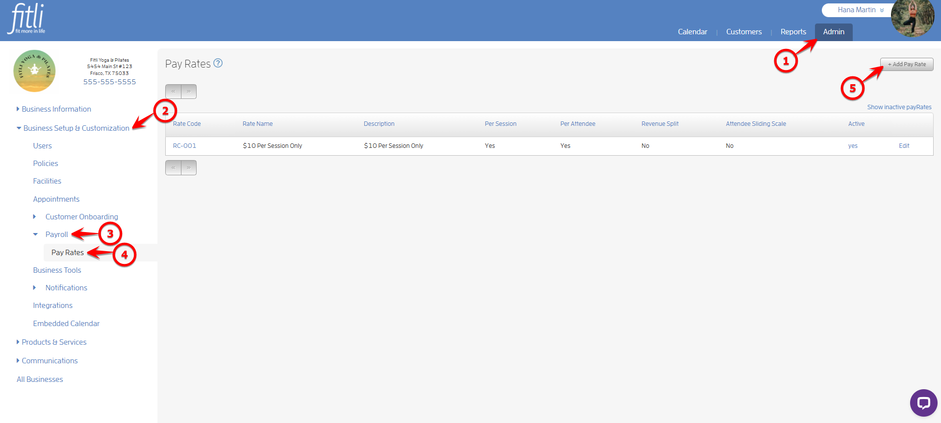 Payroll - Attendee Sliding Scale Pay Rate — screenshot 1