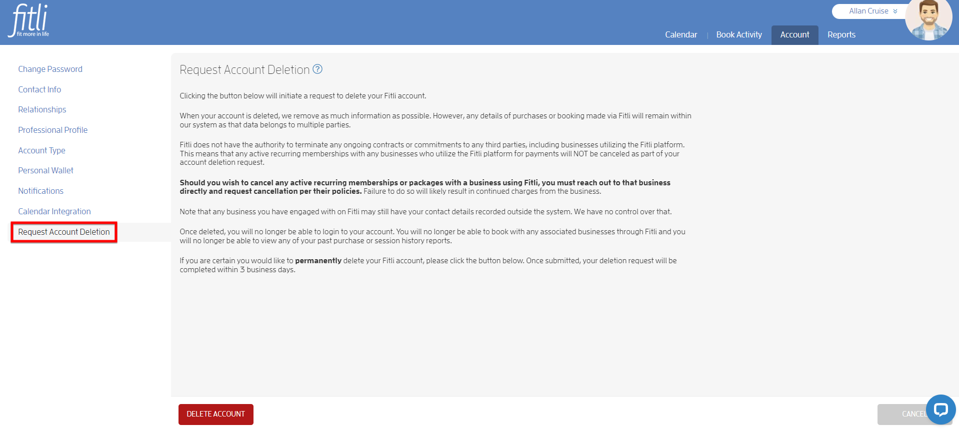 How to Request for Account Deletion? — screenshot 2