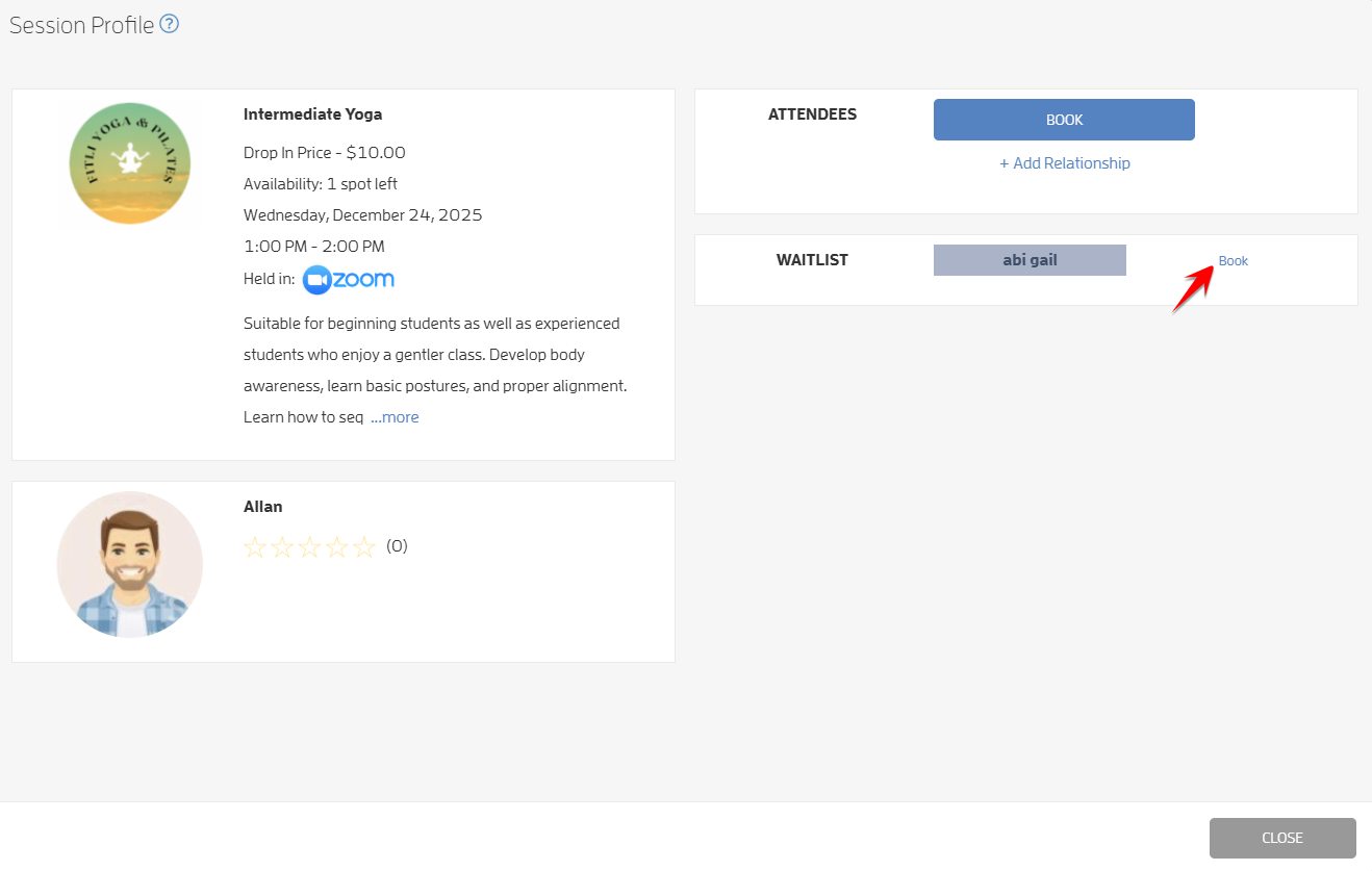 Waitlist for Classes — screenshot 11