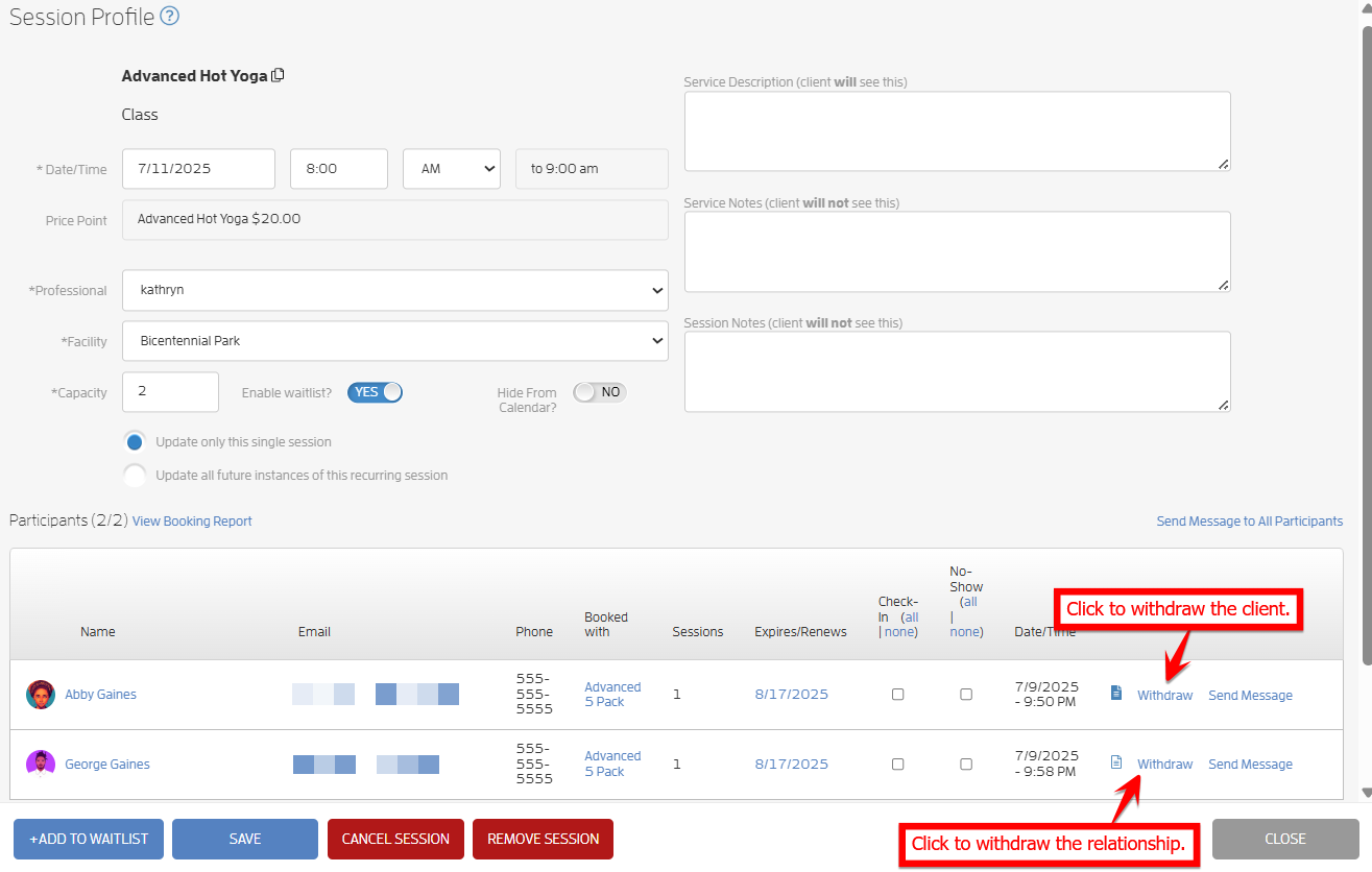 Relationships - Getting Started Guide (Step 5 - Book your Client or their Relationships) — screenshot 10