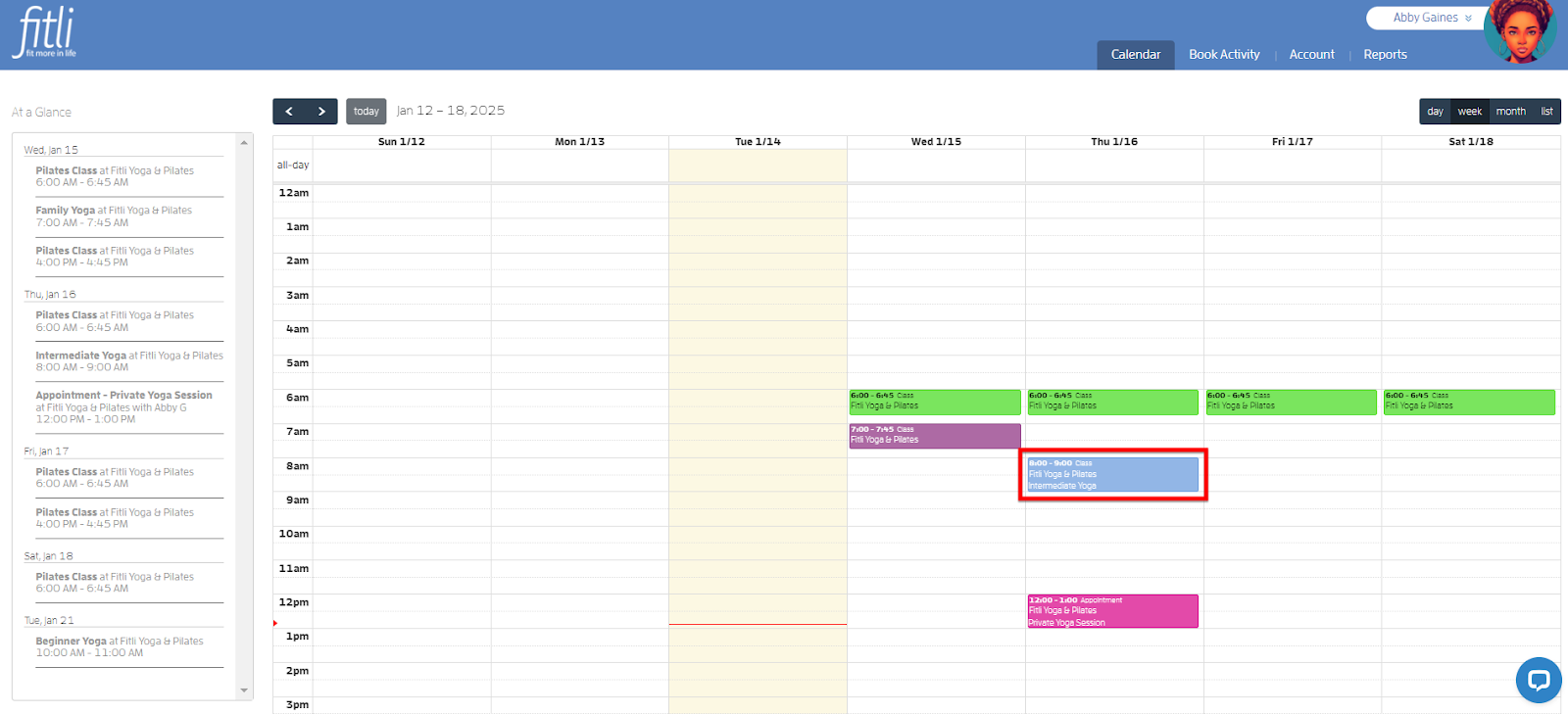 How do I cancel or unbook a class? — screenshot 2