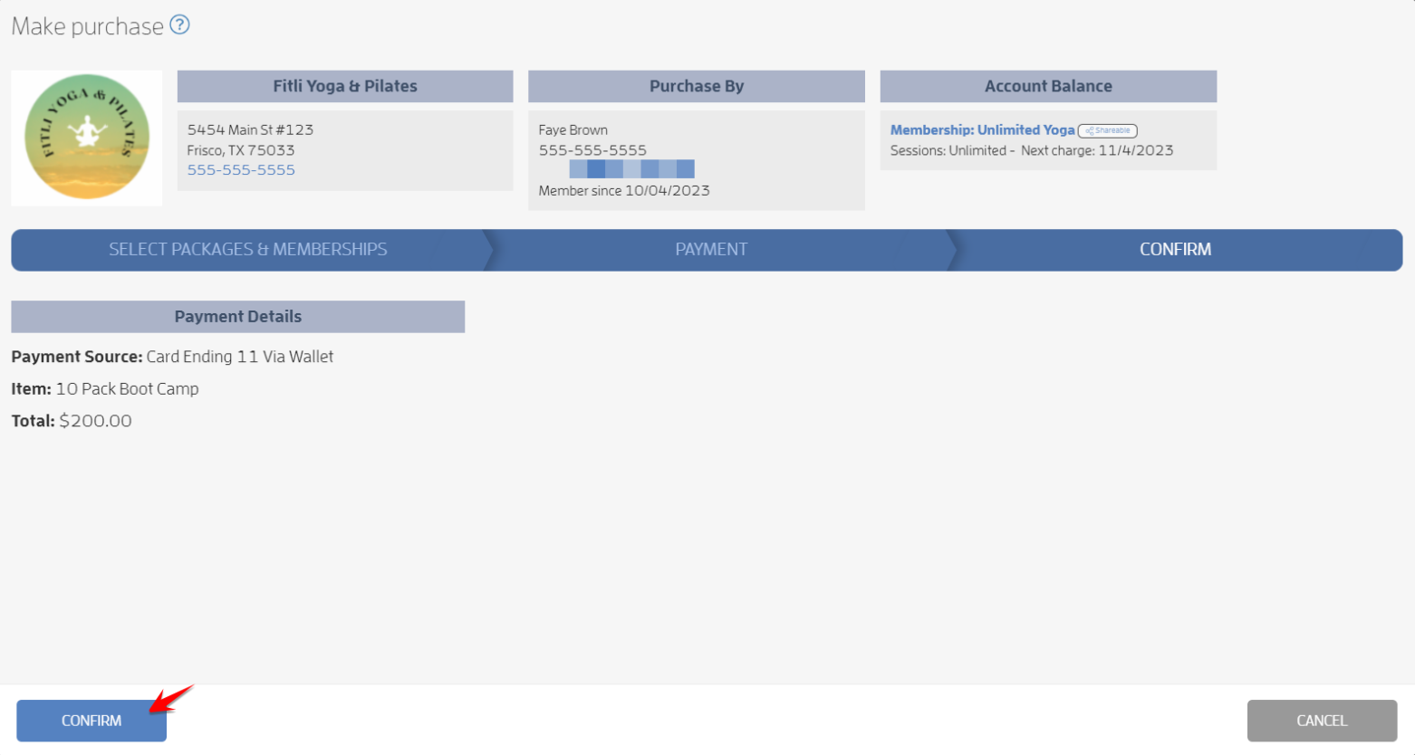 How to Complete A Payment Request From a Business — screenshot 4