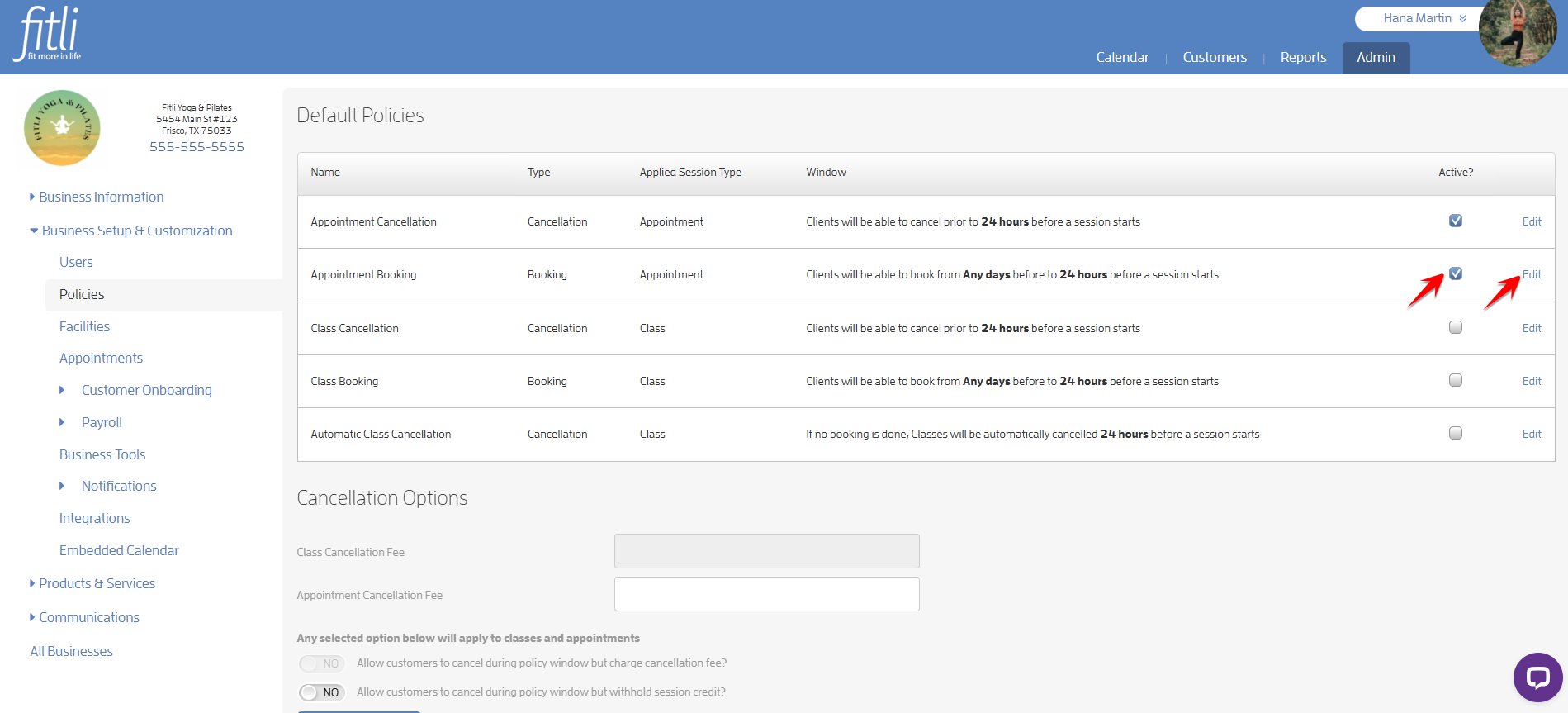 How to set up booking and cancellation policies for your business? — screenshot 6