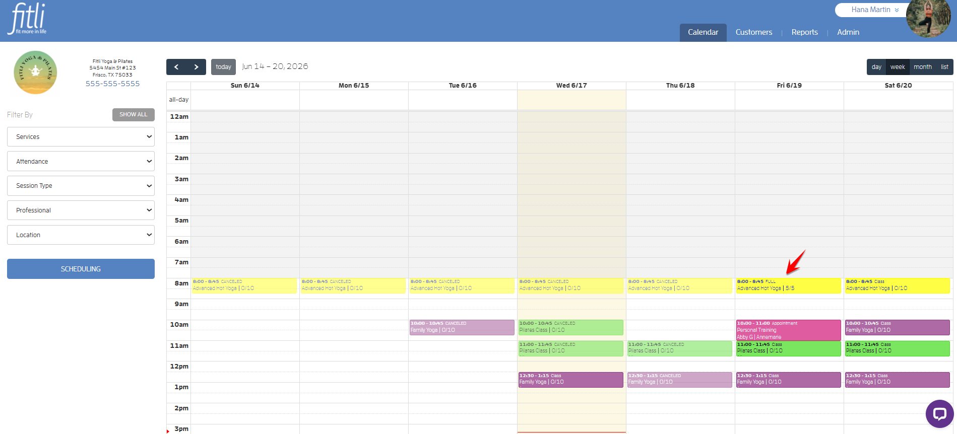 Reduce the Capacity of the Class Below its Current Number of Participants — screenshot 1