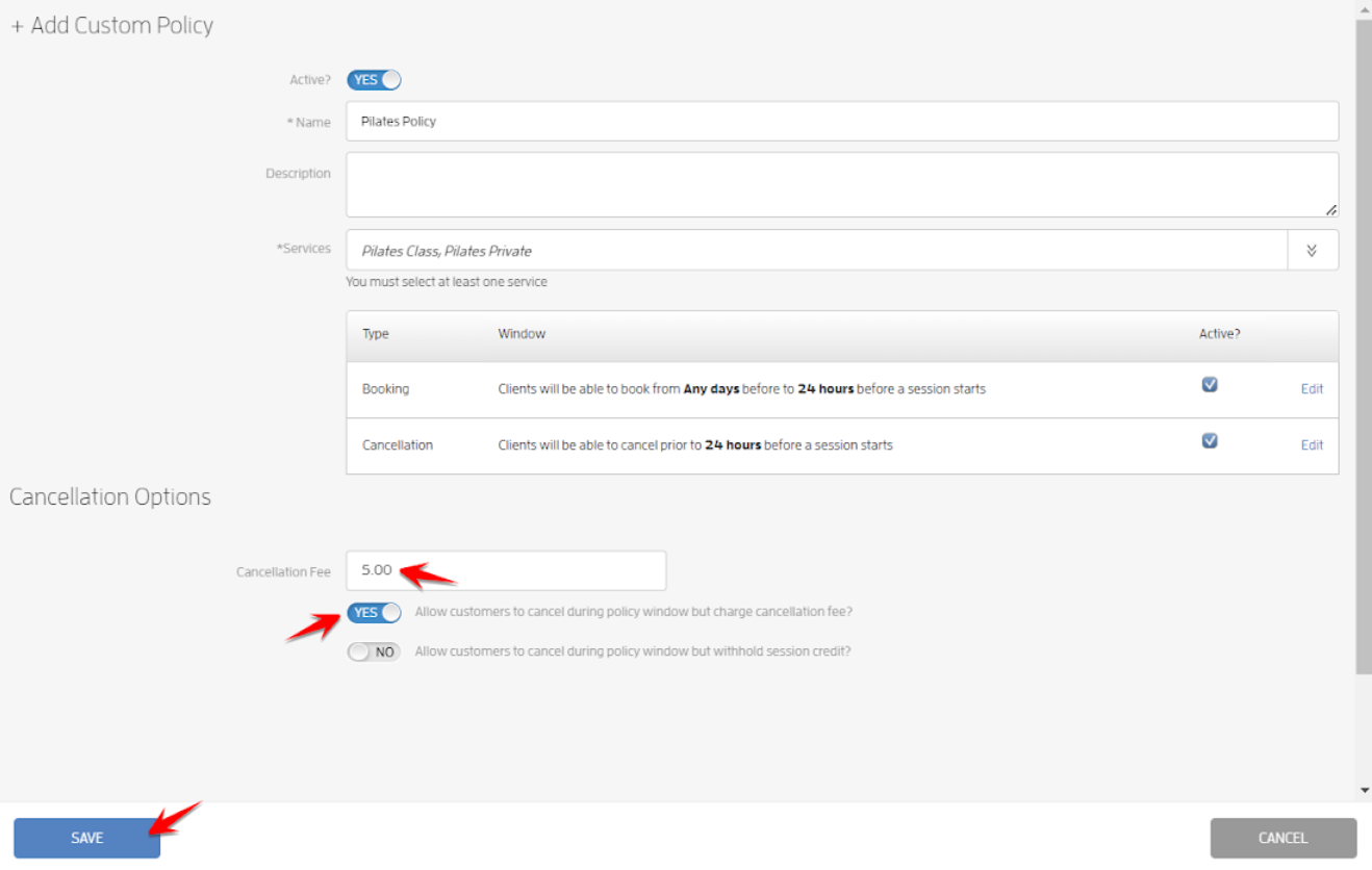 How to Set Custom Booking & Cancellation Policies by Service? — screenshot 9