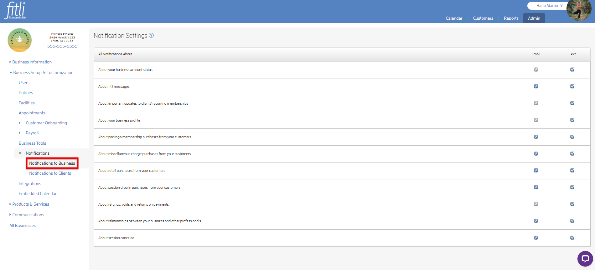 Notifications to Clients: Ability to Control Notifications Reminders — screenshot 3