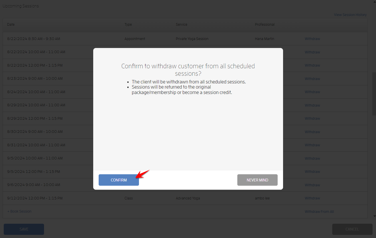 Withdraw From All Option — screenshot 4