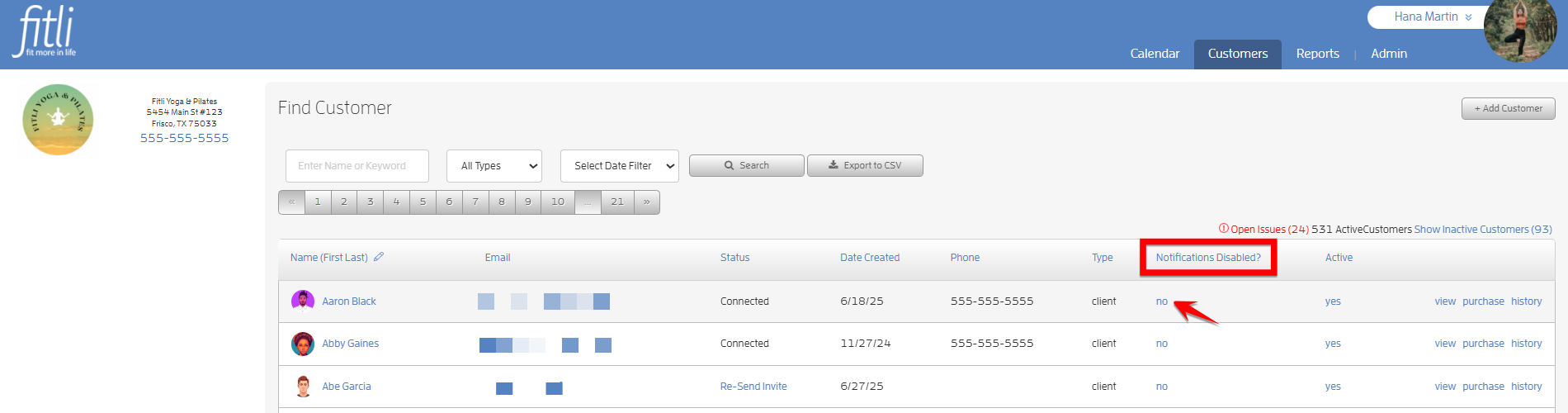 Client Notifications - Quick View and Updating — screenshot 2