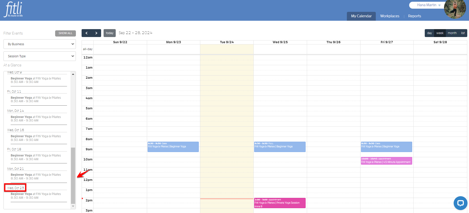 At a Glance Calendar View — screenshot 3